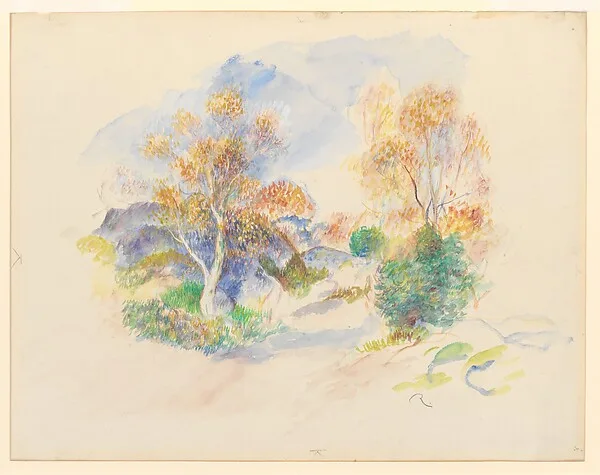 Auguste Renoir, Landscape with a Path between Trees
